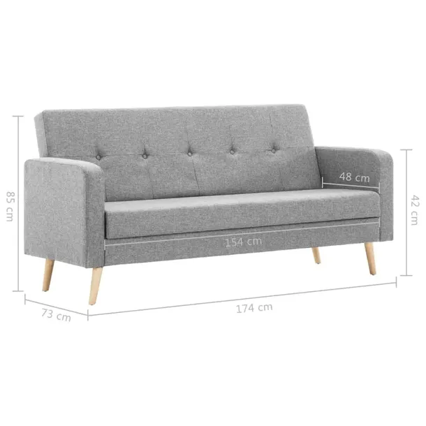 sofa-materialowa-jasnoszara-stan-nowy