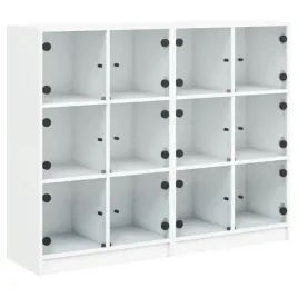 regal-na-ksiazki-z-szklanymi-drzwiczkami-bialy-136x37x109-cm