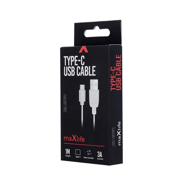 maxlife-kabel-usb-usb-c-10-m-3a-bialy-marka-telforceone
