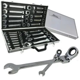 geko-zestaw-kluczy-plasko-oczkowych-lamanych-z-grzechotka-6-32mm-g10342