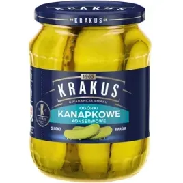 krakus-nasze-pikle-ogorki-kanapkowe-konserwowe-w-plastrach-670-g