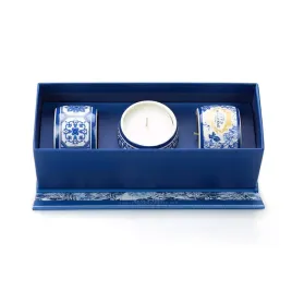 swieca-portus-cale-gold-and-blue-zestaw-3szt