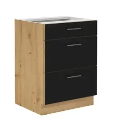 szafka-kuchenna-modena-60-d-3s-bb-dab-artisan-czarny-mat