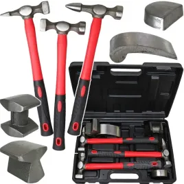 mlotek-blacharski-zestaw-mlotkow-blacharskich-fiberglass-7el-kowadla