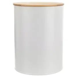 pojemnik-na-zywnosc-metalowy-bialy-z-bambusowa-pokrywka-whiteline-23-l