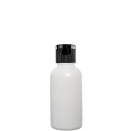 butelka-szklana-50ml-biala-z-nakretka-flip-top-czarna