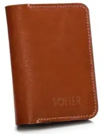 Zdjęcie produktu PORTFEL MĘSKI SKÓRZANY cienki etui na karty SOLIER SW11