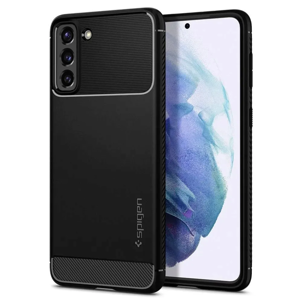spigen-rugged-armor-galaxy-s21-matte-black