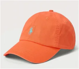czapka-z-daszkiem-polo-ralph-lauren-pomaranczowa-z-logo