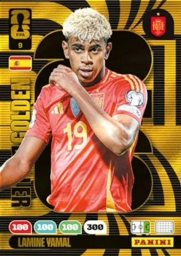 PANINI FIFA WORLD CUP 2026 Adrenalyn XL karta Golden Baller 9 LAMINE YAMAL