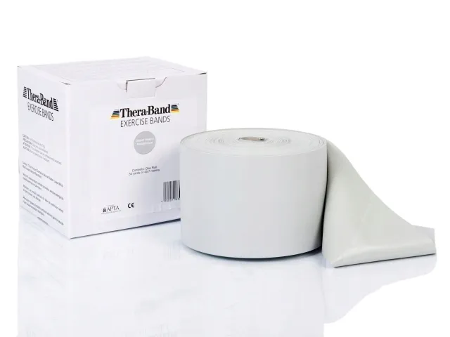 tasma-guma-theraband-srebrna-25m-zestaw-cwiczen-stan-nowy