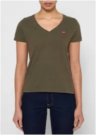 t-shirt-damski-levis-khaki-z-malym-logo-or-s
