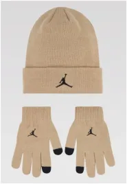 czapka-i-rekawiczki-jordan-zestaw-mlodziezowy-bezowy-z-logo