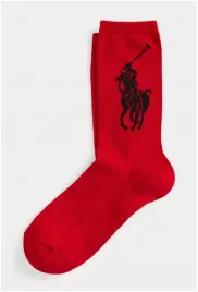 skarpety-damskie-polo-ralph-lauren-czerwone-big-pony