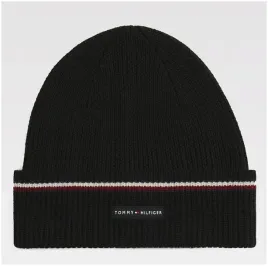 czapka-zimowa-meska-tommy-hilfiger-czarna-z-welna