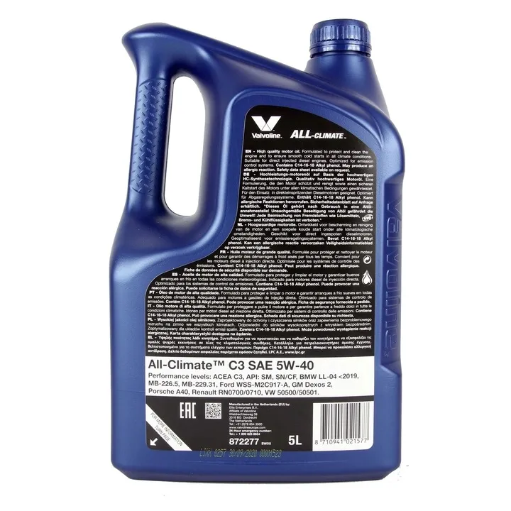 valvoline-all-climate-5w40-c3-5l