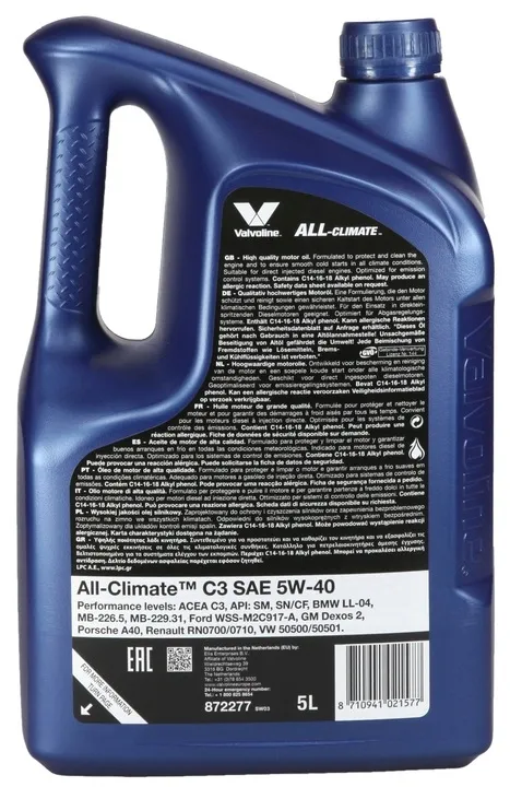valvoline-all-climate-5w40-c3-5l