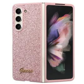 etui-guess-glitter-script-na-samsung-galaxy-z-fold-5-rozowe