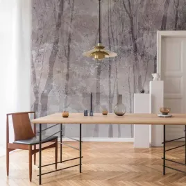 fototapeta-350x256-wodoodporna-wieczny-las-pejzaz-z-zimowym-krajobraze