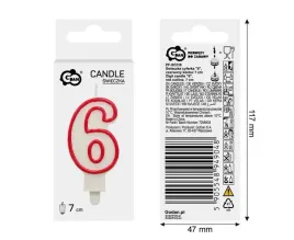 swieczka-6-czerwony-kontur-7cm