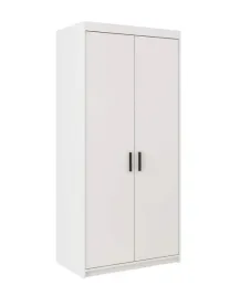szafa-dwudrzwiowa-garderoba-drazek-6-polek-biala-elena-2d