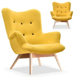 designerski-fotel-skandynawski-uszak-na-drewnianych-nogach-flori-zolty