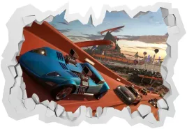 naklejki-na-sciane-dla-dzieci-3d-hot-wheels-70x50