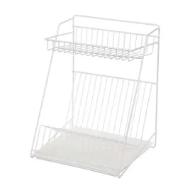 suszarka-do-naczyn-2-poziomowa-30cm-biala-z-tacka