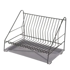 suszarka-do-naczyn-1-poziomowa-35cm-smart-czarna-z-tacka