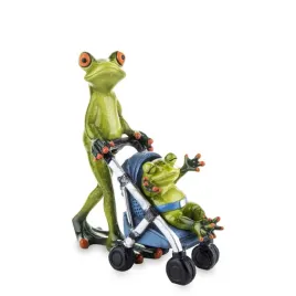 figurka-zaba-z-dzieckiem-na-spacerze-h-16cm