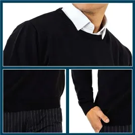 sweter-meski-bawelniany-gladki-pulower-m-czarny