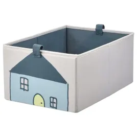 ikea-barndrom-pudelko-bezowe-kosz-domek-26x37x17-cm