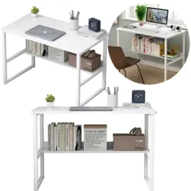 biurko-komputerowe-stolik-loft-biale-mlodziezowe-z-polka-nowoczesne-100-cm