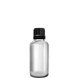 butelka-szklana-50ml-bezbarwna-z-nakretka-plastikowa-czarna