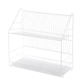 suszarka-do-naczyn-2-poziomowa-50cm-biala-wysoka-uniwersalna-z-tacka