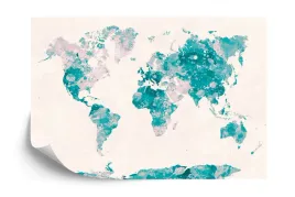 fototapeta-akwarela-mapa-swiata-w-kolorze-turkusowym-i-rozowym-405x270-v
