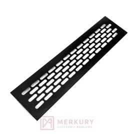 Zdjęcie produktu Kratka wentylacyjna mała, czarny, 60x245mm