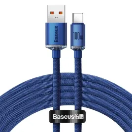 kabel-usb-do-usb-c-baseus-crystal-100w-2m-niebieski