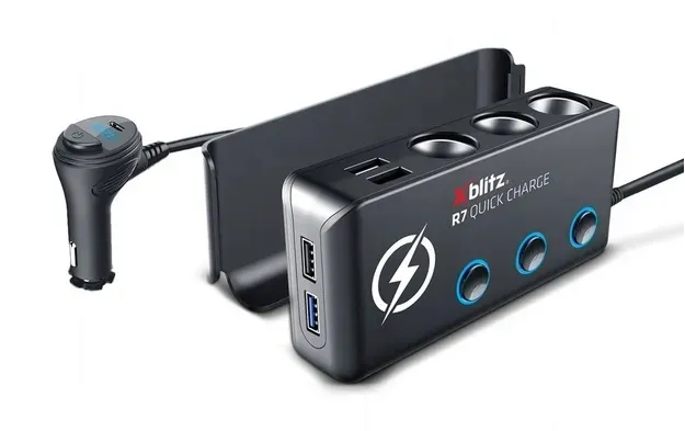 rozdzielacz-samochodowy-xblitz-r7-usb-qc-3-0-stan-nowy