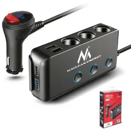 rozgaleznik-zapalniczki-4x-usb-120w-mocna-ladowarka-rozdzielacz-samochodowy