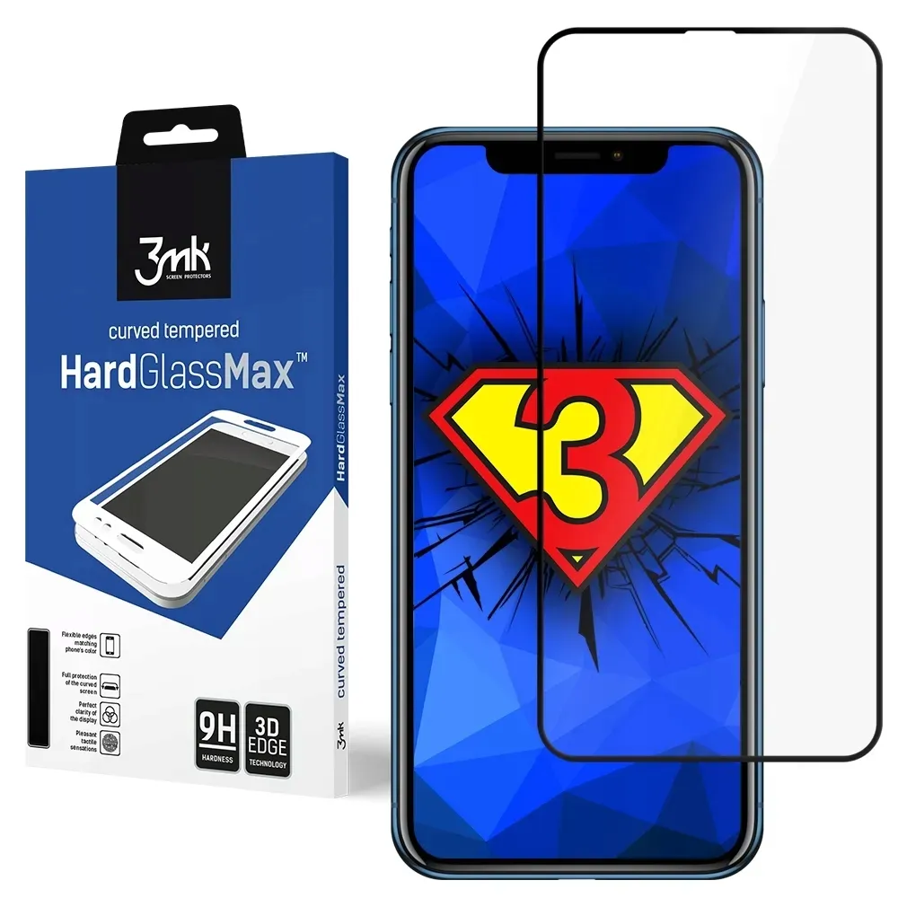 3mk-hardglass-max-3d-szklo-hartowane-do-iphone-xir-stan-nowy