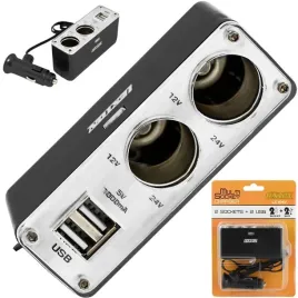 rozgaleznik-gniazda-zapalniczki-12-24v-2xusb-samochodu-rozdzielacz-lexton