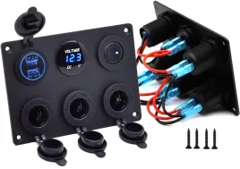 dodatkowe-gniazdo-zapalniczki-panel-6-ladowarka-woltomierz-12v-24v-kable