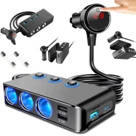 rozdzielacz-rozgaleznik-gniazda-zapalniczki-12-24v-3xusb-ubs-c-pd-ladowarka