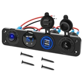 dodatkowe-gniazdo-zapalniczki-panel-4-ladowarka-woltomierz-12v-24v-kable-pr
