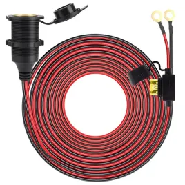 gniazdo-zapalniczki-montazowe-z-bezpiecznikiem-20a-12v-24v-13awg-o83mm-3m