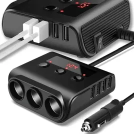 rozdzielacz-samochodowy-gniazda-zapalniczki-12v-24v-trojnik-ladowarka-4xusb