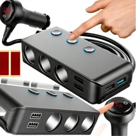 rozdzielacz-zapalniczki-woltomierz-ladowarka-usb-12v-24v-qc-3-0