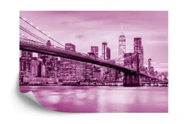 fototapeta-brooklyn-bridge-nyc-w-kolorze-rozowym-152-5x104-tapeta-samoprz