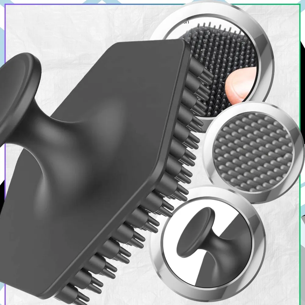 szczotka-silikonowa-do-kapieli-masazu-ciala-twarzy-zestaw-2-sztuki-szary-stan-nowy